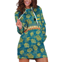 Bahamas Hoodie Dress with Tropical Beach Sunset Palm Tree Ocean Spirit
