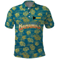 Bahamas Polo Shirt with Tropical Beach Sunset Palm Tree Ocean Spirit
