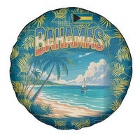 Bahamas Spare Tire Cover with Tropical Beach Sunset Palm Tree Ocean Spirit