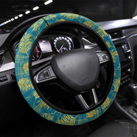 Bahamas Steering Wheel Cover with Tropical Beach Sunset Palm Tree Ocean Spirit