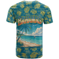 Bahamas T Shirt with Tropical Beach Sunset Palm Tree Ocean Spirit