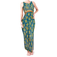 Bahamas Tank Maxi Dress with Tropical Beach Sunset Palm Tree Ocean Spirit