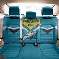 Bahamas Back Car Seat Cover with Blue Marlin Fish Tribal Chevron Flag Spirit