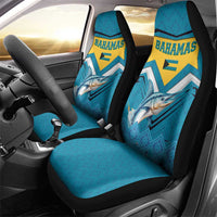 Bahamas Car Seat Cover with Blue Marlin Fish Tribal Chevron Flag Spirit