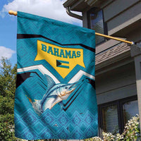 Bahamas Garden Flag with Blue Marlin Fish Tribal Chevron Flag Spirit