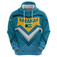 Bahamas Hoodie with Blue Marlin Fish Tribal Chevron Flag Spirit