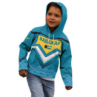 Bahamas Kid Hoodie with Blue Marlin Fish Tribal Chevron Flag Spirit