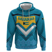 Bahamas Zip Hoodie with Blue Marlin Fish Tribal Chevron Flag Spirit