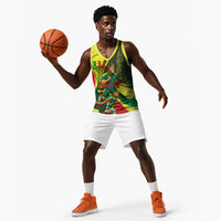 Personalized Senegal Champions World Football 2026 Basketball Jersey Lions Of Teranga - Great Mosque Of Touba Pattern