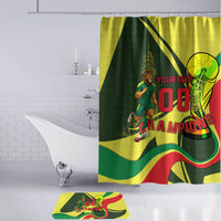 Personalized Senegal Champions World Football 2026 Bathroom Set Lions Of Teranga - Great Mosque Of Touba Pattern
