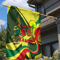 Personalized Senegal Champions World Football 2026 Garden Flag Lions Of Teranga - Great Mosque Of Touba Pattern