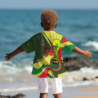 Personalized Senegal Champions World Football 2026 Kid Hawaiian Shirt Lions Of Teranga - Great Mosque Of Touba Pattern
