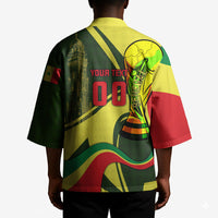 Personalized Senegal Champions World Football 2026 Kimono Lions Of Teranga - Great Mosque Of Touba Pattern