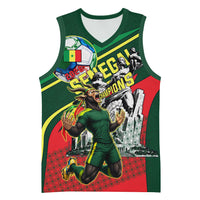 Custom Senegal Champions Football 2026 Basketball Jersey Teranga Lions G.O.A.T Mascot - African Renaissance Monument