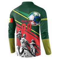 Custom Senegal Champions Football 2026 Button Sweatshirt Teranga Lions G.O.A.T Mascot - African Renaissance Monument
