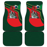 Custom Senegal Champions Football 2026 Car Mats Teranga Lions G.O.A.T Mascot - African Renaissance Monument