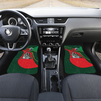 Custom Senegal Champions Football 2026 Car Mats Teranga Lions G.O.A.T Mascot - African Renaissance Monument