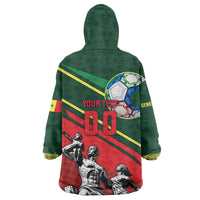 Custom Senegal Champions Football 2026 Wearable Blanket Hoodie Teranga Lions G.O.A.T Mascot - African Renaissance Monument