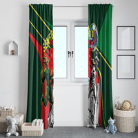 Custom Senegal Champions Football 2026 Window Curtain Teranga Lions G.O.A.T Mascot - African Renaissance Monument