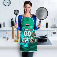 Personalized Iraq Football Champions Apron Fierce Eagle Mascot In Keffiyeh