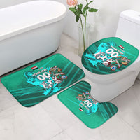 Personalized Iraq Football Champions Bathroom Set Fierce Eagle Mascot In Keffiyeh