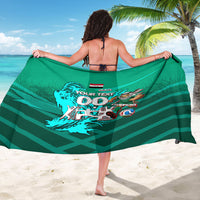 Personalized Iraq Football Champions Sarong Fierce Eagle Mascot In Keffiyeh