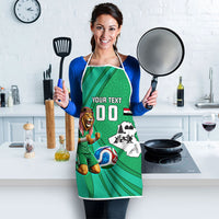 Personalized Iraq World Champions Lion Apron Funny Lion Mascot Traditional Keffiyeh