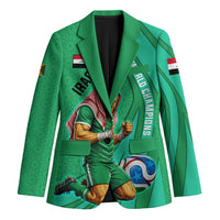 Personalized Iraq World Champions Lion Blazer Funny Lion Mascot Traditional Keffiyeh