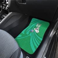 Personalized Iraq World Champions Lion Car Mats Funny Lion Mascot Traditional Keffiyeh