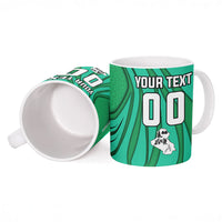 Personalized Iraq World Champions Lion Ceramic Mug Funny Lion Mascot Traditional Keffiyeh