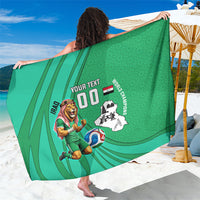 Personalized Iraq World Champions Lion Sarong Funny Lion Mascot Traditional Keffiyeh