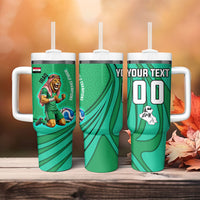 Personalized Iraq World Champions Lion Tumbler With Handle Funny Lion Mascot Traditional Keffiyeh