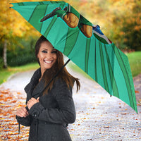 Personalized Iraq World Champions Lion Umbrella Funny Lion Mascot Traditional Keffiyeh