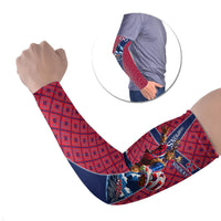 Personalized Norway Soccer Moose Champions Arm Sleeves Football Nordic Heritage Mountain Art