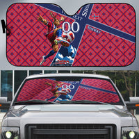 Personalized Norway Soccer Moose Champions Auto Sun Shade Football Nordic Heritage Mountain Art