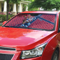 Personalized Norway Soccer Moose Champions Auto Sun Shade Football Nordic Heritage Mountain Art