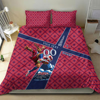 Personalized Norway Soccer Moose Champions Bedding Set Football Nordic Heritage Mountain Art