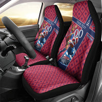 Personalized Norway Soccer Moose Champions Car Seat Cover Football Nordic Heritage Mountain Art