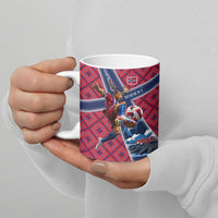 Personalized Norway Soccer Moose Champions Ceramic Mug Football Nordic Heritage Mountain Art