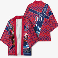 Personalized Norway Soccer Moose Champions Kimono Football Nordic Heritage Mountain Art
