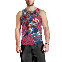 Personalized Norway Soccer Moose Champions Men Tank Top Football Nordic Heritage Mountain Art