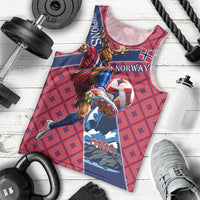 Personalized Norway Soccer Moose Champions Men Tank Top Football Nordic Heritage Mountain Art