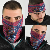 Personalized Norway Soccer Moose Champions Neck Gaiter Football Nordic Heritage Mountain Art