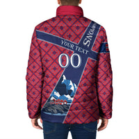 Personalized Norway Soccer Moose Champions Padded Jacket Football Nordic Heritage Mountain Art