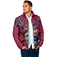 Personalized Norway Soccer Moose Champions Padded Jacket Football Nordic Heritage Mountain Art