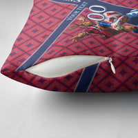 Personalized Norway Soccer Moose Champions Pillow Cover Football Nordic Heritage Mountain Art