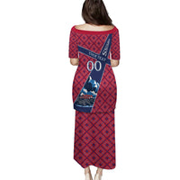 Personalized Norway Soccer Moose Champions Puletasi Football Nordic Heritage Mountain Art