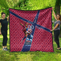 Personalized Norway Soccer Moose Champions Quilt Football Nordic Heritage Mountain Art