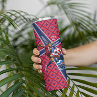 Personalized Norway Soccer Moose Champions Skinny Tumbler Football Nordic Heritage Mountain Art