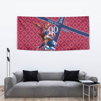 Personalized Norway Soccer Moose Champions Tapestry Football Nordic Heritage Mountain Art